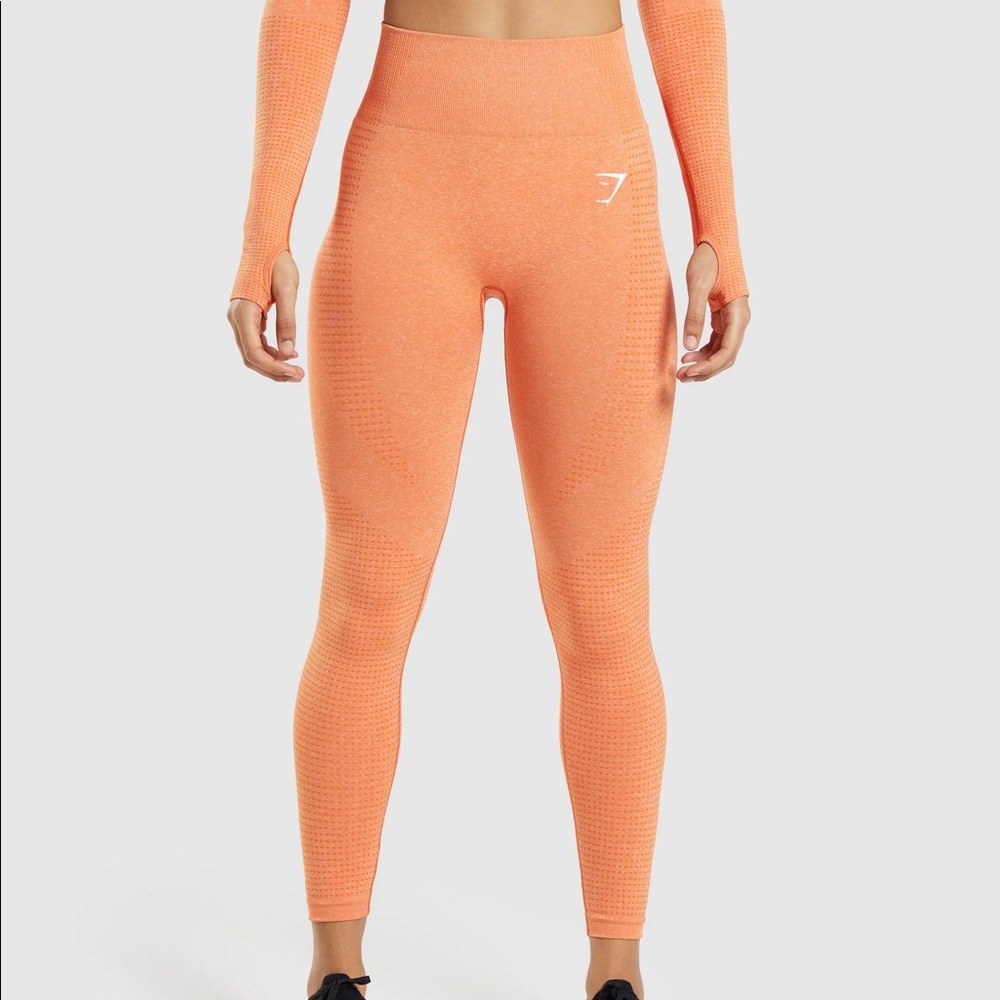 Gymshark, vital seamless leggings, 2.0 in Orange